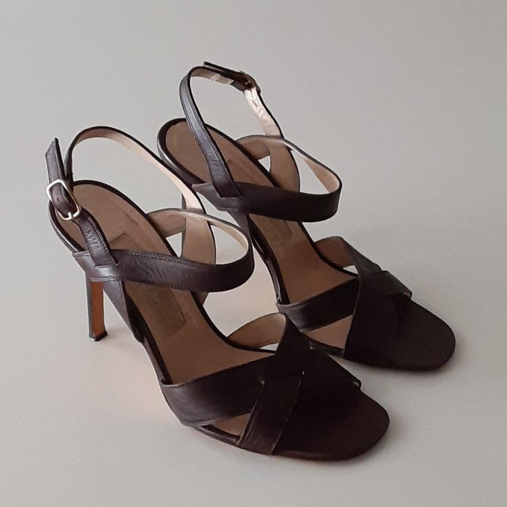 Michael Kors Collection Chocolate Leather Shoes - made in Italy - size 7 1/2